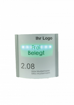 Türschild 100 mit einstellbarem LED-Statuslicht (160x160mm)