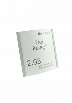 Türschild 100 mit einstellbarem LED-Statuslicht (160x160mm)