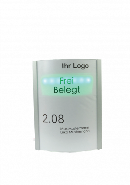 Türschild 100 mit einstellbarem LED-Statuslicht (160x160mm)